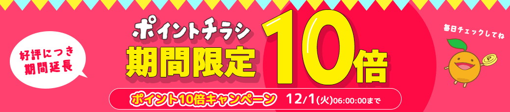 ポイントチラシ ポイント10倍キャンペーン